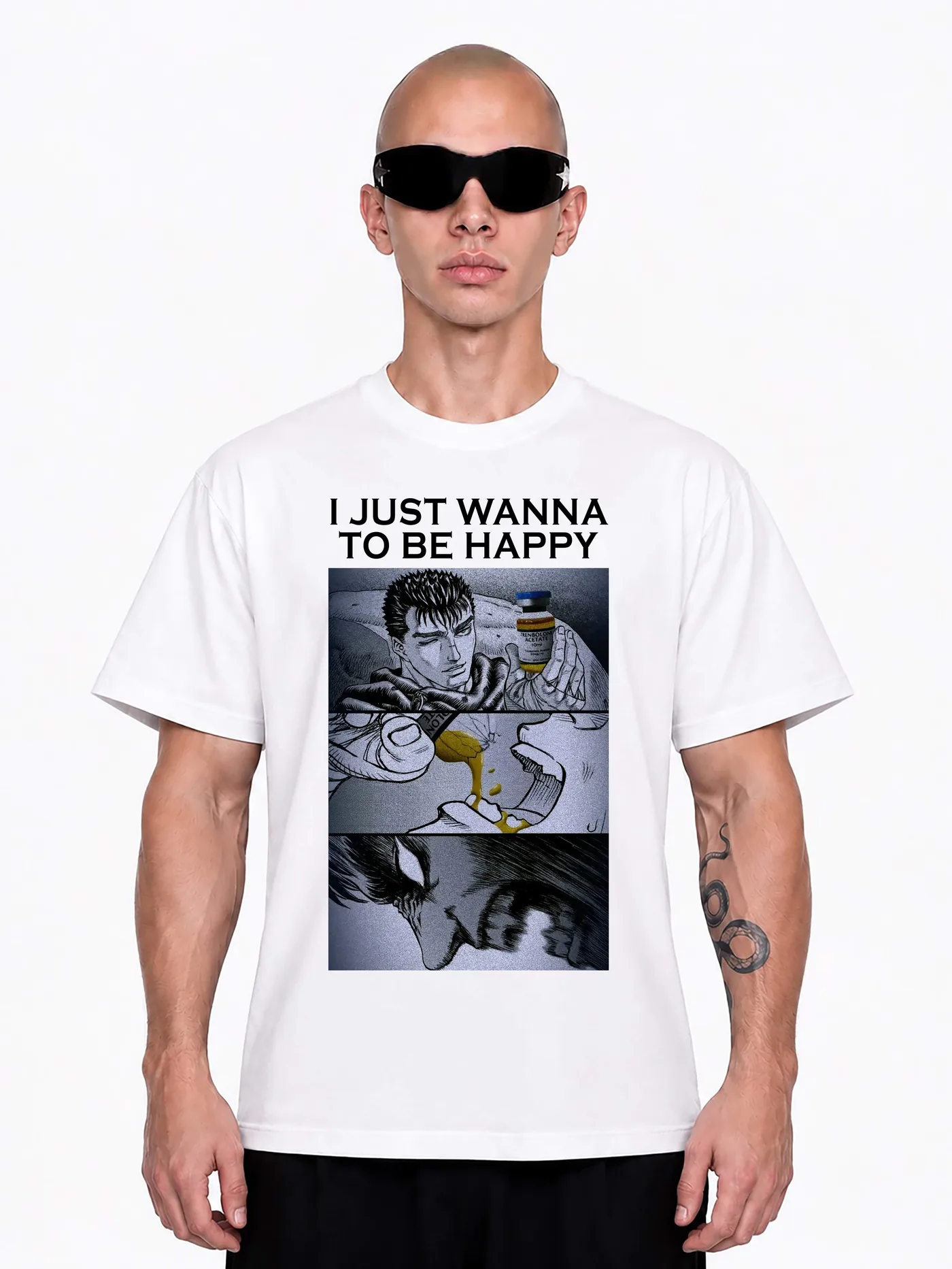 ФУТБОЛКА «I JUST WANNA TO BE HAPPY»
