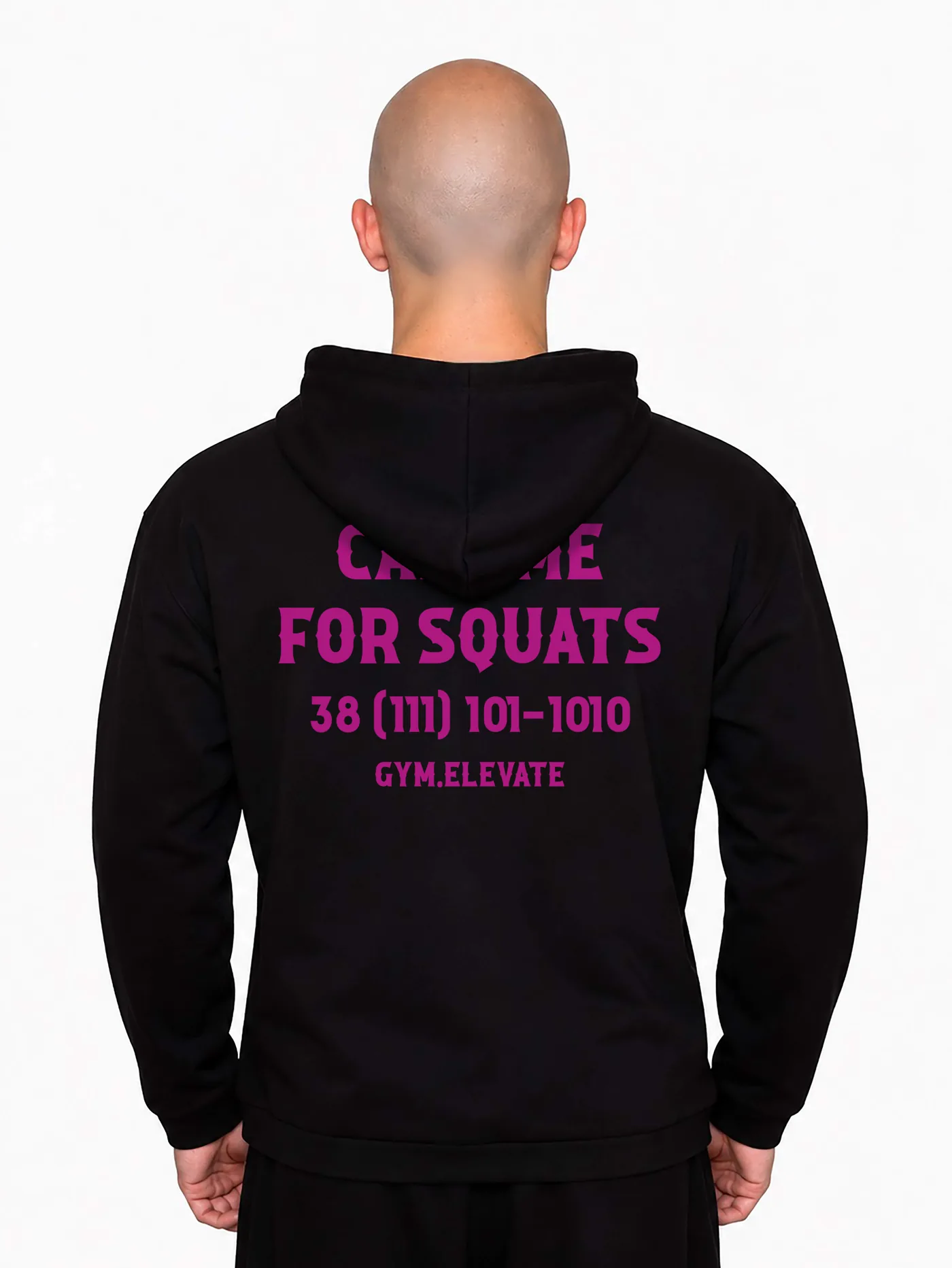 ХУДІ "CALL ME FOR SQUATS" (З ФЛІСОМ)