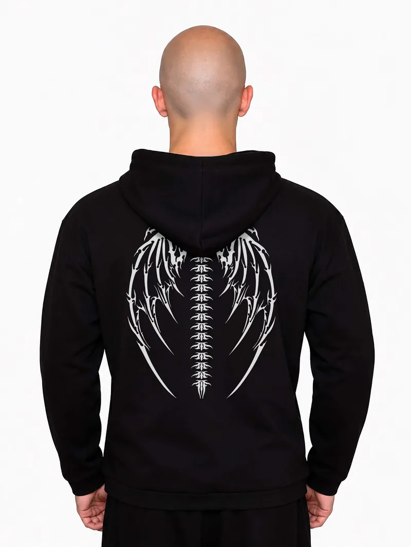 ХУДІ "SKELETON WINGS" (З ФЛІСОМ)